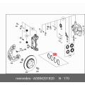 Mercedes-Benz GLC300 TRW Front Disc Brake Pad Set TPC1796