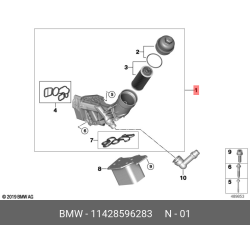 Mahle Oil Cooler & Filter Housing 11428596283 for BMW X3 2018-2019 B48