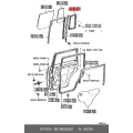 Toyota OEM Genuine WEATHERSTRIP, RR 68189-0K060