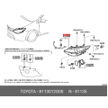 TOYOTA 81130-12G00 Headlamp Unit Assy, Rh