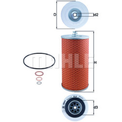 Oil Filter Elmt W/Seal-Mk/Sk