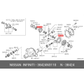 NISSAN 38424-N3110 Genuine Washer-Thrust, Side Gear
