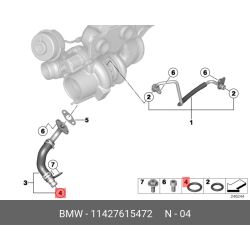VICTORREINZ Turbocharger Oil Line O-Ring 11427615472 BMW X5 328i X3 528i Z4