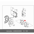Mercedes-Benz CLA250 CLA45 AMG GLA250 Front Brake Pad Set + Sensor