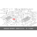 Nissan Differential/Transmission Fill or Drain Plug 00931-2121A