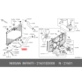Nissan HOSE-AUTO TRANSMISSION OIL COOLER 21631-ED000