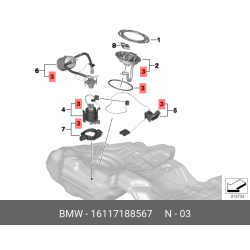 Fuel Pump Seal Bmw All New