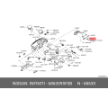 Lock Assy-Glove Box Lid - Nissan Almera/Sunny 05.2010-03.2013