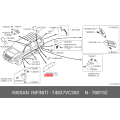 Splash Guard-Rear, LH - Nissan 74837-VC300