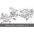 HONDA CIVIC BUMPER BRACKET FRONT LEFT NEW OEM 71198-S5A-000