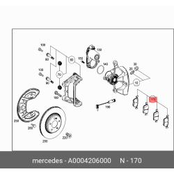Brake Pad Set Rear Db W213,W238,W257