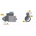 Bosch Starter Motor - 12V - 1.1kW - Mercedes-Benz C-Class (W203 W204) Sprinter CLK SLK