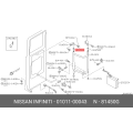 NISSAN 01011-00043 BEARING, BALL
