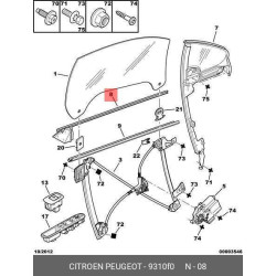 Moulding Fr Rh Dr Glass