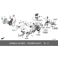 HONDA 19200-R1A-A01 Genuine Water Pump Assembly Engine Cooling