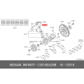 Genuine Nissan Piston Assembly 12010-EA20B for QR20DE Engine