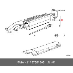 Engine Crankcase Breather Vent Valve Kit - BMW 750iL 850Ci 11157501565