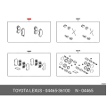 Toyota Brake Pads - Front - 04465-36100 / 04465AZ105