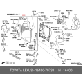 Toyota Radiator Assembly 16400-70731
