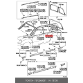 TOYOTA OEM Genuine MOULDING ASSY, REAR DOOR BELT, RH