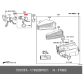 Toyota Hose, Air Cleaner, No. 2