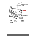 TOYOTA 52536-52050 Genuine Front Bumper Side Retainer Left Hand