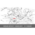 Genuine Nissan Glove Box Light Bulb 24860-2J001