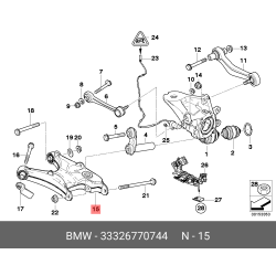 Control Arm Rear Bmw E70/X5/Rh