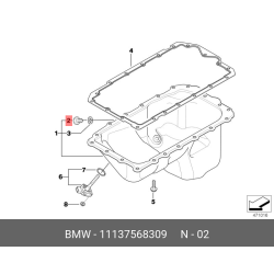 BMW Engine Oil Drain Plug (12 X 1.5 mm) for 1994-2003 Models