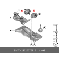 Engine Mounts & Transmission Mount Kit - BMW F10 F11 520i 528i