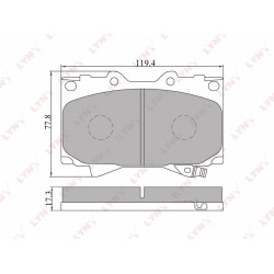 Brake Pads And Brake Shoe For Toyota Land Cruiser 100 4.2-4.7 98> / Prado(J150) 3.0D-4.0 10>