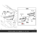 Front Right Headlamp Upper Moulding
