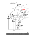 Clamp, Bonnet Support Rod