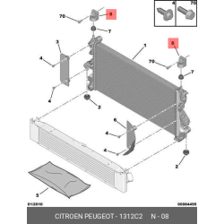 Bracket Radiator Fixing