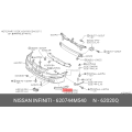NISSAN 62074-4M540 Moulding, Front Bumper, Right Hand