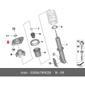 BMW R57 R58 Right Support Bearing Genuine 33506789028