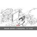 Nissan Lower Radiator Hose 21503-5ZP0A