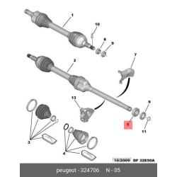 Bearing Shaft Axle 407
