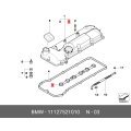 Valve Cover Spark Plug Hole Gasket Seal for BMW E46 325i M56 - VICTOR REINZ (OEM)