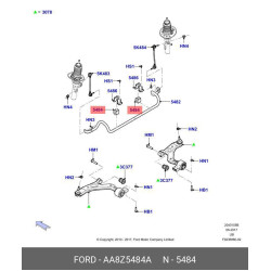 Bush , Stabilizer Bar (Cut Bush)