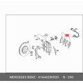 Brembo P50105 Low-Met Front Disc Brake Pad Set - Mercedes-Benz 1644200920