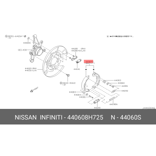 Pad Sub Set,Rr Calip