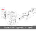 Nissan Window Regulator Nut 01221-00361