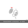 Genuine Nissan Clutch Disc Assy 30100-2TB1B