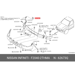 Brkt Fr Bmpr Rh D22Lcv F2040-2THMA for Nissan