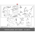 Toyota Engine Gasket Kit 04111-25241, New Genuine OEM Part