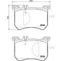 Brake Pad Set Frt Db W222,W231