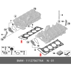 Cylinder Head Gasket Bmw F10 F07 F13 2012-