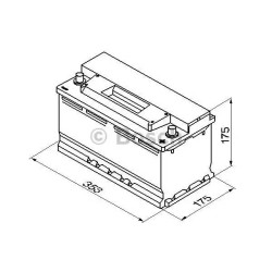 Starter Battery-12V/88Ah- E30 E32