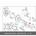 Mercedes-Benz W220 S-Class Rear Brake Pad Set with Sensor for S430 S500